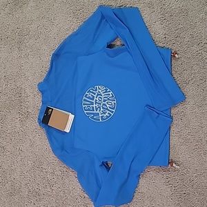 NWT!! Blue North Face Trailwear Mock Neck Shirt